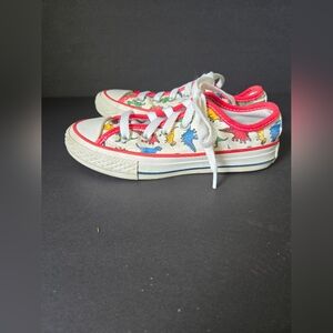 Converse Kids Chuck Taylor Allstars Custom Low Top Sneakers Dinosaur Size 11